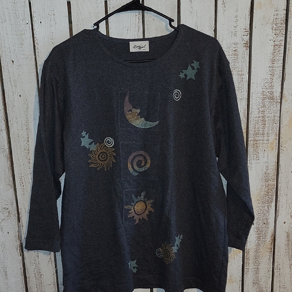 Angel Women's Dark Gray Celestial Sweater - Picture 1 of 3